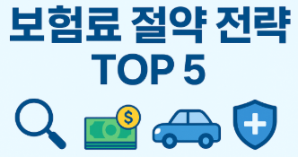 보험료 절약하는 5가지 전략 최신판 1 보험료 절약